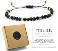 Bransoletka z turmalinu na regulowanym sznurku