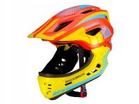 ROCKBROS kask rowerowy dziecięcy odpinana osłona szczęki 54-58 cm