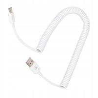 Спиральный зарядный кабель Type - C к USB 2.0