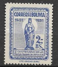 Boliwia, Mi: BO 510, 1952 rok