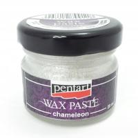 PENTART Pasta woskowa Metaliczna Srebrny Połysk / białe srebro 20ml