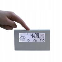 ЭЛЕГАНТНЫЙ БУДИЛЬНИК ЧАСЫ МЕТЕОСТАНЦИЯ ПОГОДА ЦИФРОВОЙ МНОГОФУНКЦИОНАЛЬНЫЙ