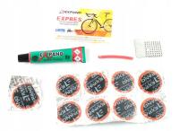 ŁATKI komplet łatek 9 sztuk klej skuter, samochód motocykl rower EXPRESS