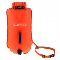 Open Water Sea Safety Swim Buoy Floating Aid Swimming Bag Tow Fluo Orange