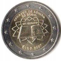 2 euro okoliczn. Irlandia 2007 Traktaty Rzymskie