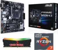 Procesor AMD Ryzen 7 5700G + Płyta główna Micro ATX Asus Prime B450M-K II