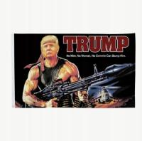 Flaga Donald Trump Rambo Make America Great Again Ameryka 60 x 90cm