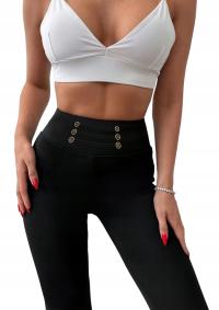 Miego брюки элегантные женские прямые длинные черный