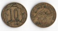 AFRYKA RÓWNIKOWA I KAMERUN 1969 10 FRANCS