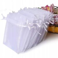 Сумки из органзы 100 шт свадебные маленькие белые сумки