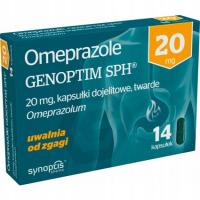 Omeprazole Genoptim SPH 20 мг, 14 капсул изжога