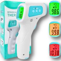 Termometr Bezdotykowy Na Podczerwień LCD Elektroniczny Do Czoła i Ucha