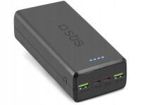Powerbank SBS TTBB30000PD20K 30000mAh 2xUSB-C 2xUSB-A czarny