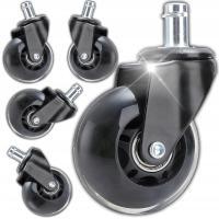 5X ПОВОРОТНЫЕ РОЛИКИ ДЛЯ СИДЕНЬЯ ПРОЧНЫЕ РЕЗИНОВЫЕ СИЛИКОНОВЫЕ 10 ММ