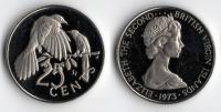 BRYTYJSKIE WYSPY DZIEWICZE 1973 25 CENTS