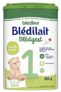 Mleko dla niemowląt Blédina Blédilait Blédigest 1, 820 g