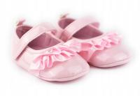 Детские туфли без каблуков розовые балетки 6-12