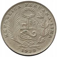 44751. Peru - 1/2 sola - 1935r. - Ag