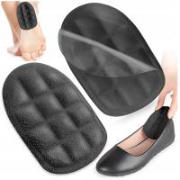 Żelowe podpiętki wkładki amortyzujące zapalenie powięzi ostrogi czarne para