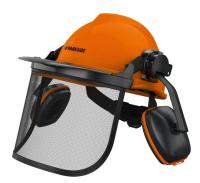 Maska Osłona Kask ochronny Przyłbica siatkowa + słuchawki PARKSIDE