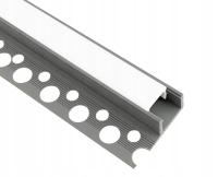 PROFIL LED DO PŁYT GIPSOWYCH GK Podpłytkowy Do Glazury SZARY 2 METRY