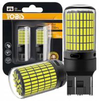 ŻARÓWKI LED W21/5W T20 7443 CANBUS BIAŁE MOCNE 2500LM 150SMD DRL WSTECZNY