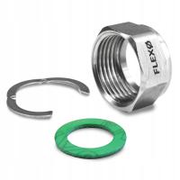 Штуцер ДН16 3/4 нержавеющая сталь флексо рифленая трубка гибкая Солнечная