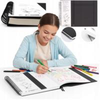 SZKICOWNIK BLOK NA SPIRALI A4 RYSOWNIK SZKICOWY PROFESJONALNY TWARDA OPRAWA