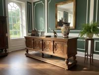 Neobarokowa komoda dębowa