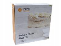 PATERA DO CIASTA SZKLANA TALERZ TORTU 25 CM PIATTO