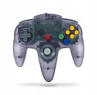 Nintendo 64 Classic Controller Clear Purple Teknogame Pad Przewodowy