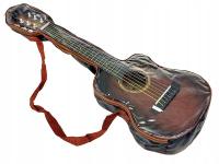 Gitara w pokrowcu, 6 strunowa; 68x23x7cm