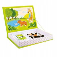 Książka magnetyczna - Puzzle Zwierzęta Smily Play