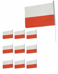 Польский национальный флаг ткань флаг Польша 21X14CM набор 10шт