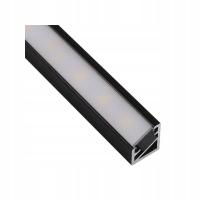 Profil LED DESIGN LIGHT TRILINE MINI 2m czarny + klosz mleczny