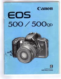 CANON EOS 500 500 QD INSTRUKCJA