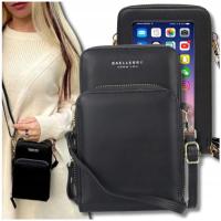 Женская сумка для телефона, мини-кошелек, сумка-мессенджер, черный городской отсек