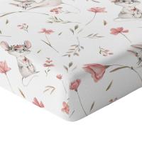 Простыня для кроватки 120x60 с эластичной лентой, толстый хлопок, 100% польский продукт