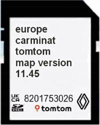 Mapa do nawigacji Renault CARMINAT 11.45 Europa karta pamięci SD