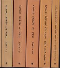 Katalog druków XVI wieku w zbiorach BUWr, t. 4-8 ; jak nowa