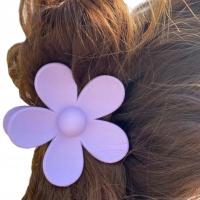 Заколка для волос пряжка зажим большой цветок цветок цветок бохо фиолетовый