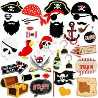 30 PIRACKICH REKWIZYTOW FOTOBUDKA AKCESORIA DEKORACJE IMPREZA