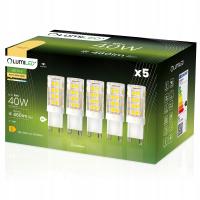 5x Żarówka LED KAPSUŁKA MINI G9 5W = 40W 3000K CIEPŁA BARWA 230V LUMILED