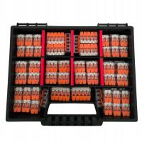 Szybkozłączki zestaw komplet 222 96szt. 222-412-413-415 + Organizer pakiet