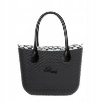 Torebka Humbag Black Pikowana CLASSIC + Black Flower