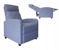 Кресло для отдыха с откидывающейся спинкой, удобное для гостиной, светло - серый Боби
