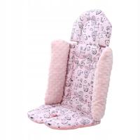 Poduszka do wózka dziecięcego na wysokie krzesełko Oddychająca antypoślizgowa Wygodna różowa