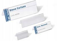 10 x IDENTYFIKATOR STOŁOWY PREZENTER NA BIURKO AKRYLOWY Durable