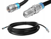 Przedłużacz SAT DVBT TV KABLÓWKI MULTISWITCHA Wtyk F Gniazdo F 10m czarny