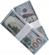 Banknoty 100 Dolarów USD - do zabawy i nauki 50szt